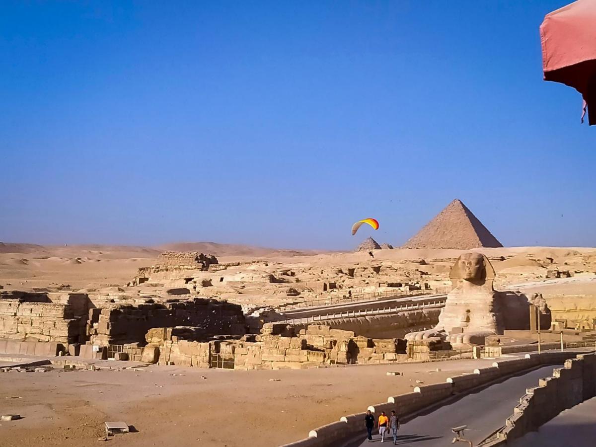 Seven Pyramids Panoramic View Inn Kafret el-Gabal Exterior foto