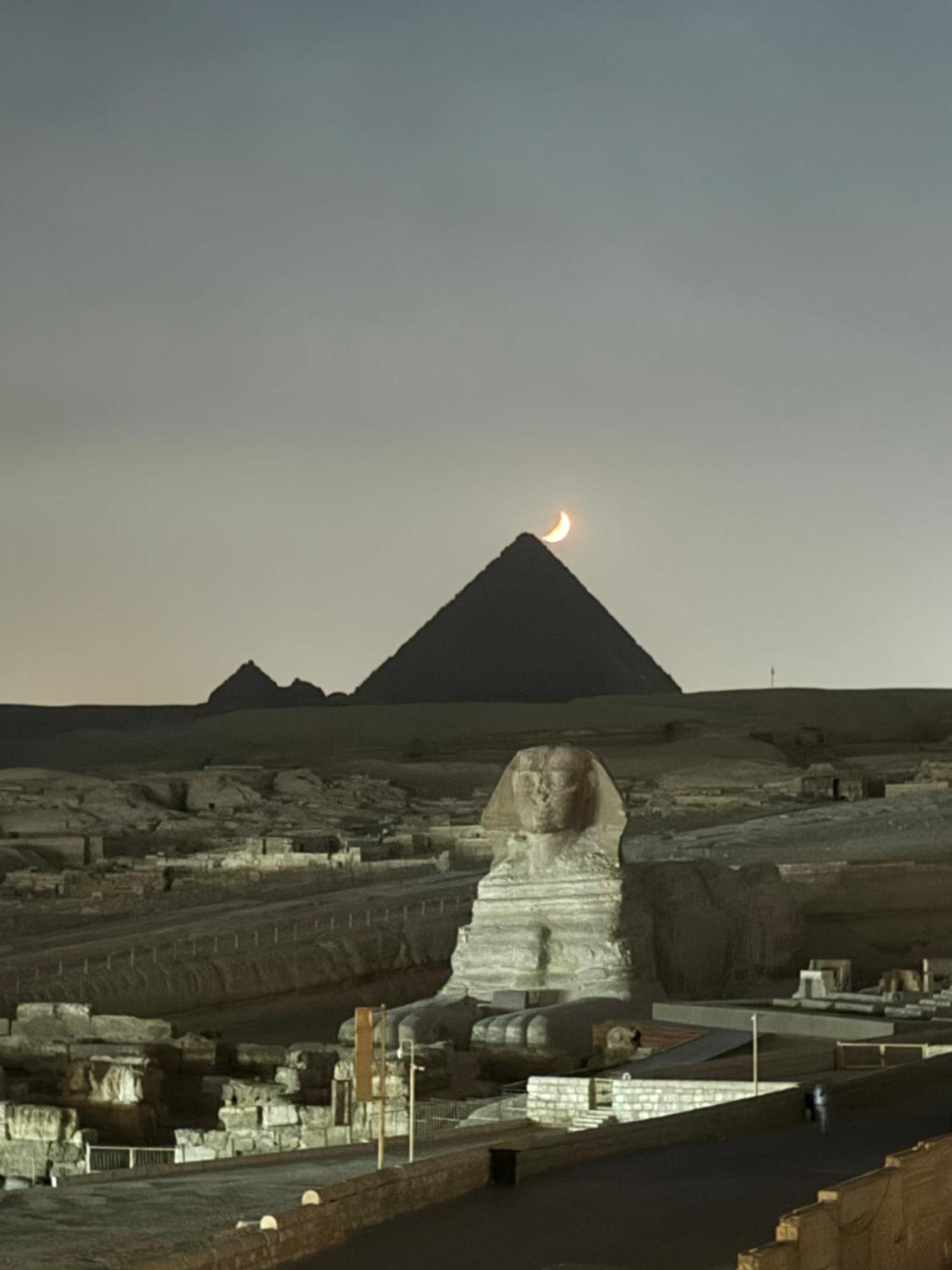 Seven Pyramids Panoramic View Inn Kafret el-Gabal Exterior foto