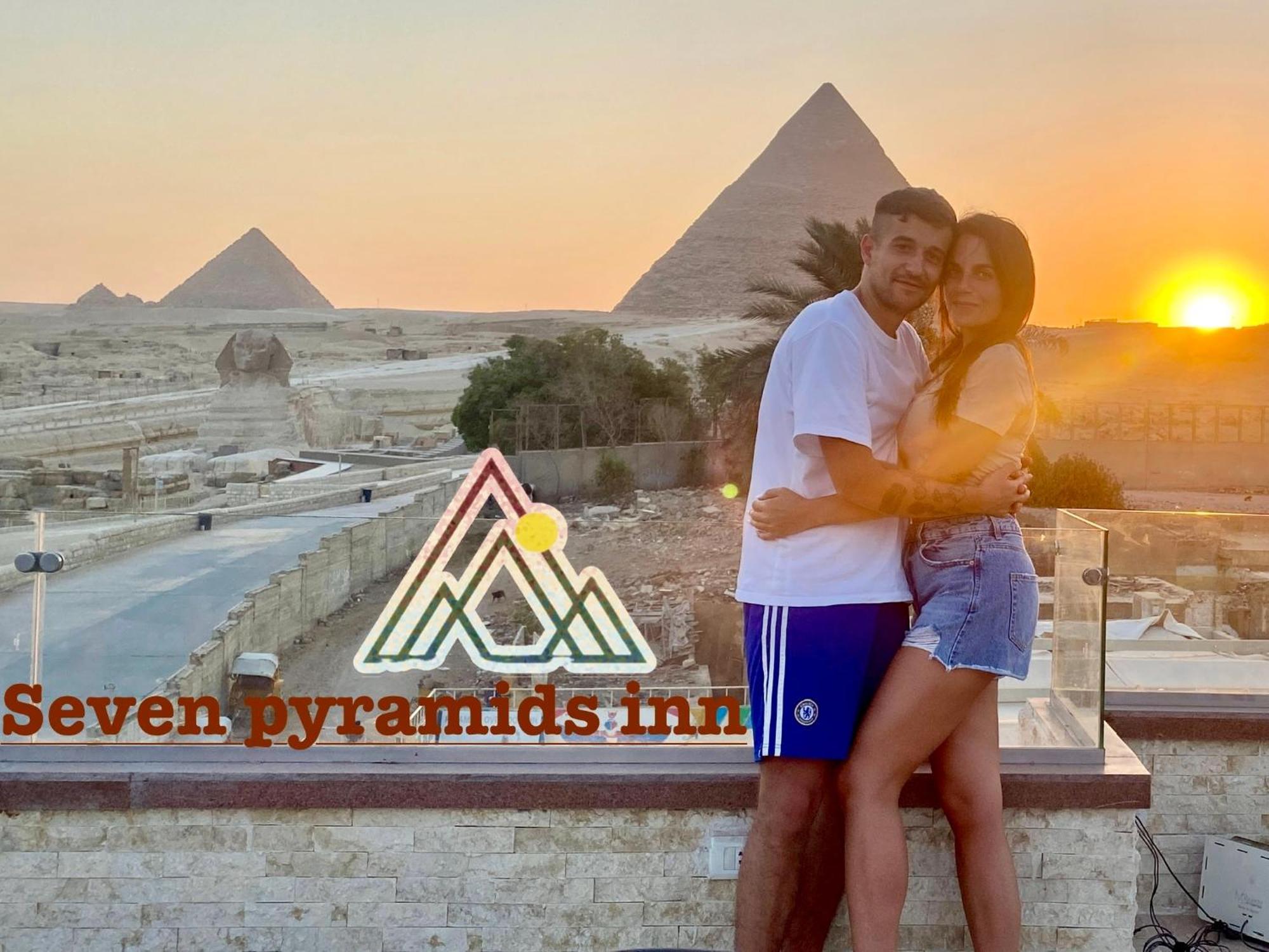 Seven Pyramids Panoramic View Inn Kafret el-Gabal Exterior foto