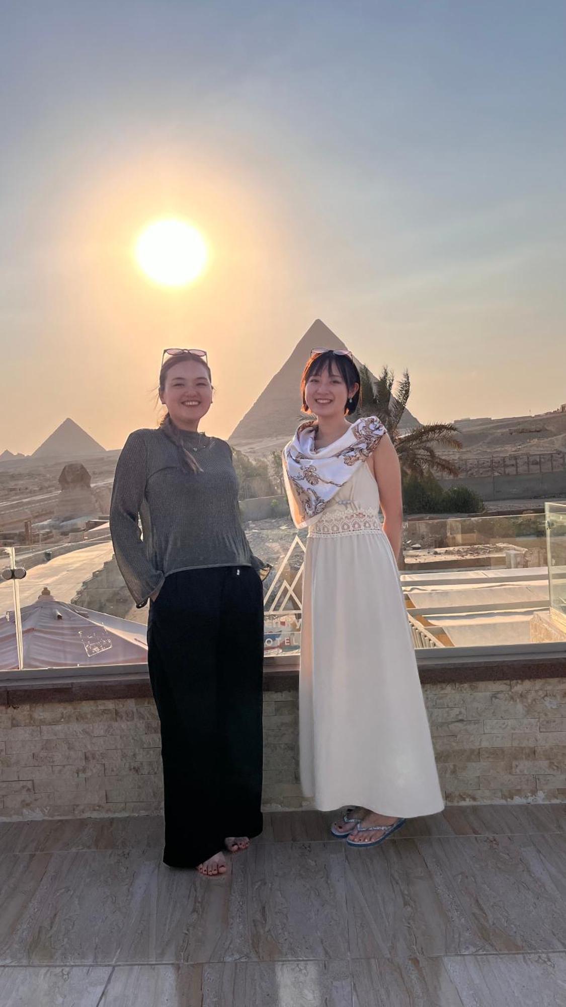 Seven Pyramids Panoramic View Inn Kafret el-Gabal Exterior foto