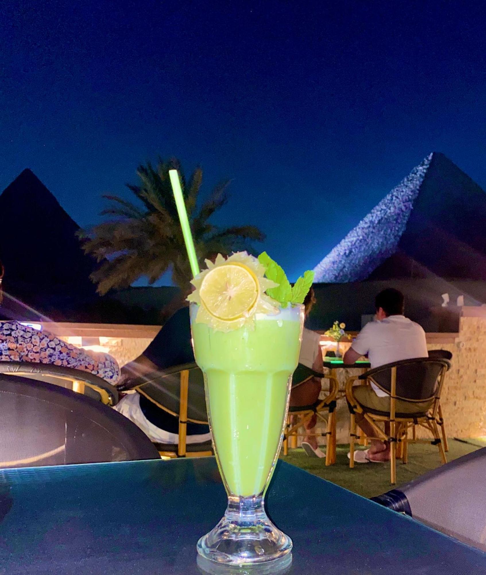 Seven Pyramids Panoramic View Inn Kafret el-Gabal Exterior foto